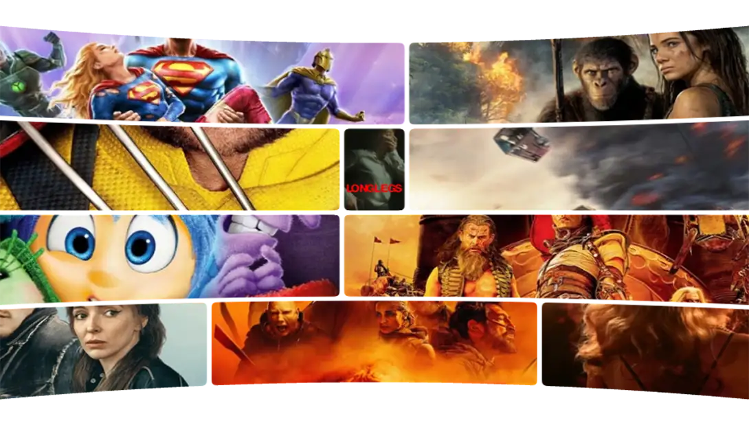 background showing images of movies