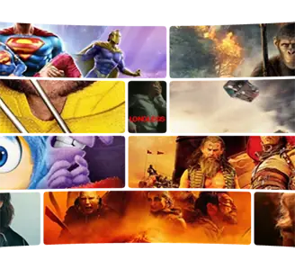 background showing images of movies